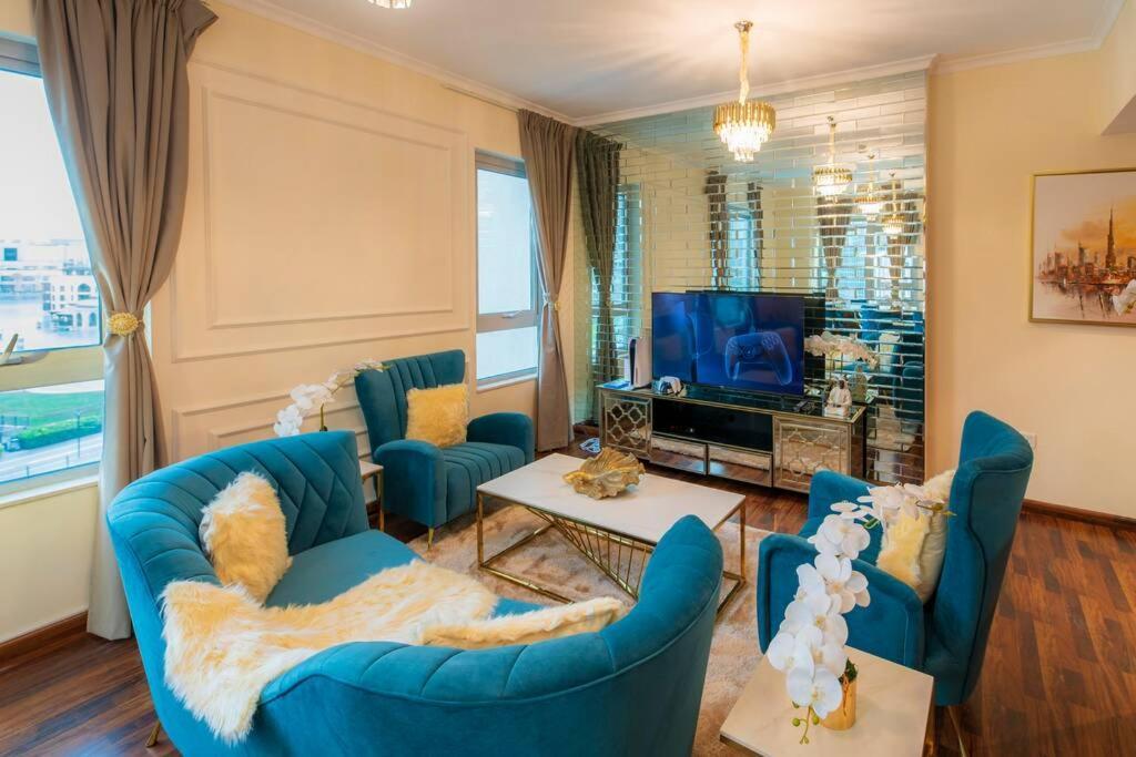 First Class 2Br With Full Burj Khalifa And Fountain View Dubai Bagian luar foto