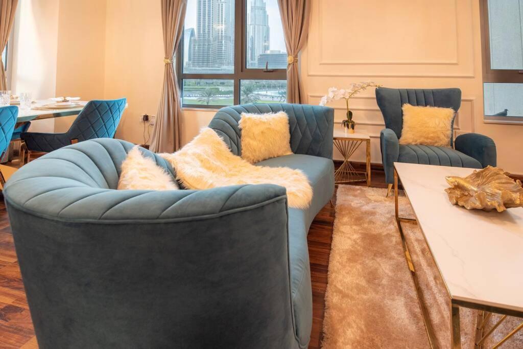 First Class 2Br With Full Burj Khalifa And Fountain View Dubai Bagian luar foto